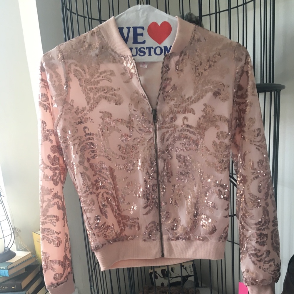 Pink sequin jacket